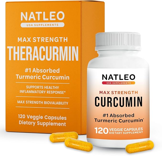 Theracurmin Turmeric Curcumin Supplement 120 Count High Absorption Turmeric &amp Curcumin - Joint Supplement for Men and Women - 42.6X More Bioavailablity