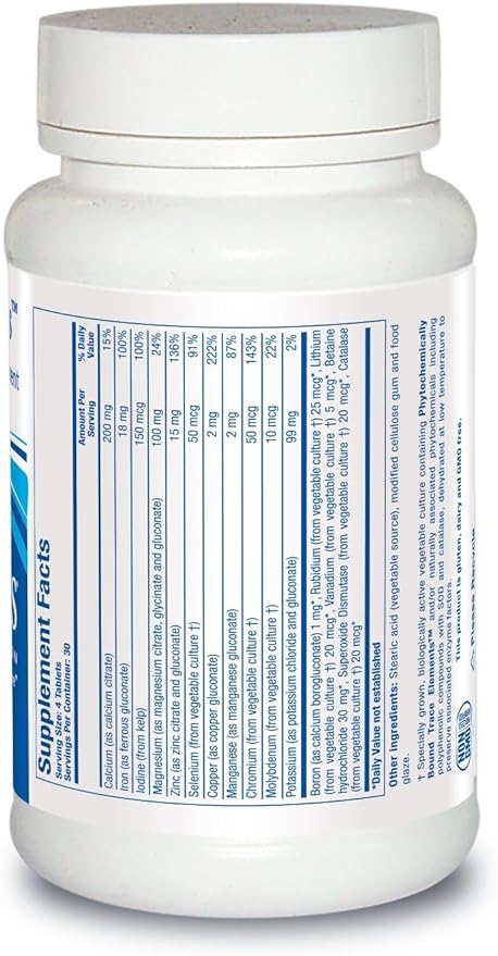 Biotics Research Multi-Mins (Potent Mineral Combination) Bioavailable Multi Mineral Supplement with Mineral Chelates and Whole Food Trace Minerals. Magnesium Chromium Iodine (120 Tablets)