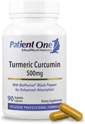 Patient One Turmeric Curcumin 500 mg | Supplement to Support Healthy Inflammatory Response and More* | with Black Pepper Extract | 90 Capsules