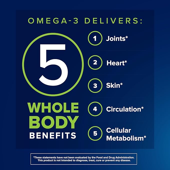 Osteo Bi-Flex Advanced Omega-3 Joint Complex Plant-Based Algae Oil Joint Support Supplement 80 Count Softgels