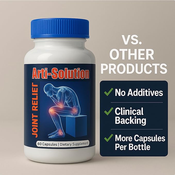 Arti-Solution Joint Support Supplement 3 Pack | 60 Capsules Per Bottle | Natural-Based Formula | No Artificial Additives | Adult Use | Wellness Routine Support