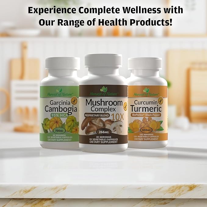 Basic Brands Harvest of Nature Ashwagandha and Black Pepper - Cortisol Reducer Great for Relaxation Focus Mood Support - 60 Capsules - 2-Pack