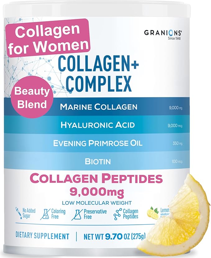 Granions Glucosamine Chondroitin MSM Powder and Marine Collagen Lemon Powder - Joint Support Bundle
