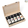 Blazing Bella Flavored Balsamic Vinegar Gift Set in Wooden Box – Balsamic Sampler Set with Fig Peach Strawberry Raspberry &amp Barrel-Aged Balsamic – Balsamic Vinegar from Modena Italy – 5 × 100m