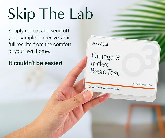 ALGAECAL Free Omega-3 Home Test Kit: Easy At-Home Testing with Lab-Verified Results Triple Power: 1200mg EPA &amp DHA Omega-3s Fish Oil Supplement Mango Flavor Burp-Less Sugar-Free