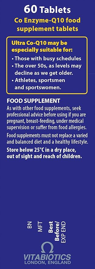Ultra Co Q10 Tablets - Pack of 60 Tablets