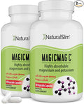 MagicMag C by NaturalSlim Magnesium Citrate Capsules for Muscle Relaxation Sleep Quality Nerve Function &amp Electrolyte Support Daily Magnesium Supplement for Men and Women 100 Capsules