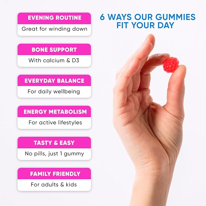 Creatine Monohydrate Gummies 8500mg + Magnesium Glycinate 400mg – Support for Muscles Strength &amp Wellbeing – Vegan Sugar Free 2-Pack Supplement Bundle
