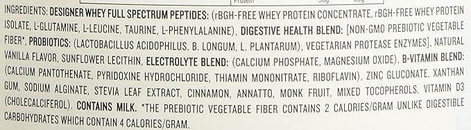 Designer Whey Natural Protein Powder French Vanilla - 4 lbs