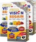 LABO Nutrition Ultimate VisionREGAIN Eye Vitamin Beyond AREDS 2 Formula with Lutein Zeaxanthin Saffron Extract Blueberry for Macular &amp Retinal Health Eye Fatigue Night Vision Support 60 Coun