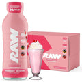 RAW Ready-to-Drink Protein Shake Strawberry - RTD Protein Drinks with Grass-Fed Whey Protein Isolate for Post-Workout - Zero-Sugar &amp Gluten-Free Meal Replacement Drink &amp Breakfast Shake 12 F