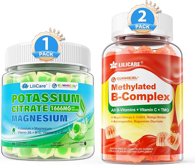 Vitamin B Complex Potassium Magnesium Gummies 3 Pack