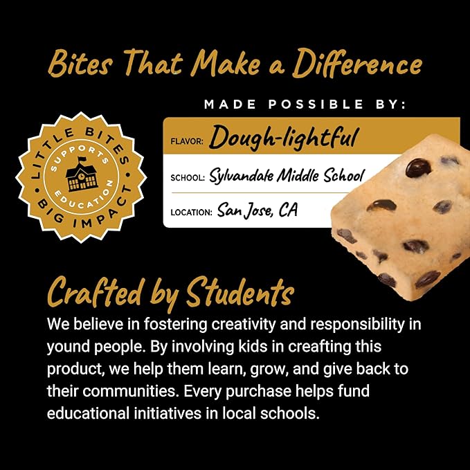 Fuel4Ever Protein Bites Chocolate Chip Cookie Dough | 8 G Protein Each | Certified Organic | 10 Individually Wrapped Bites