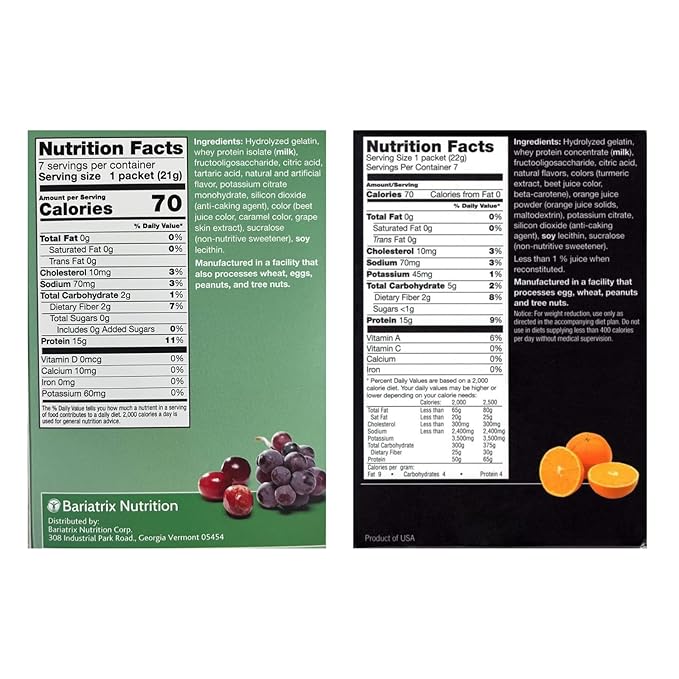 PROTIFIT - High Protein Cranberry Grape &amp Orange Fruit Drink 2 Pack 15g Protein Low Calorie Sugar Free Ideal Protein Compatible 7 Servings Per Box (2 Pack)