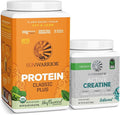 Sunwarrior Vegan Protein Powder | Unflavored 30 Servings &amp Creatine Monohydrate Powder | Unflavored 60 Servings