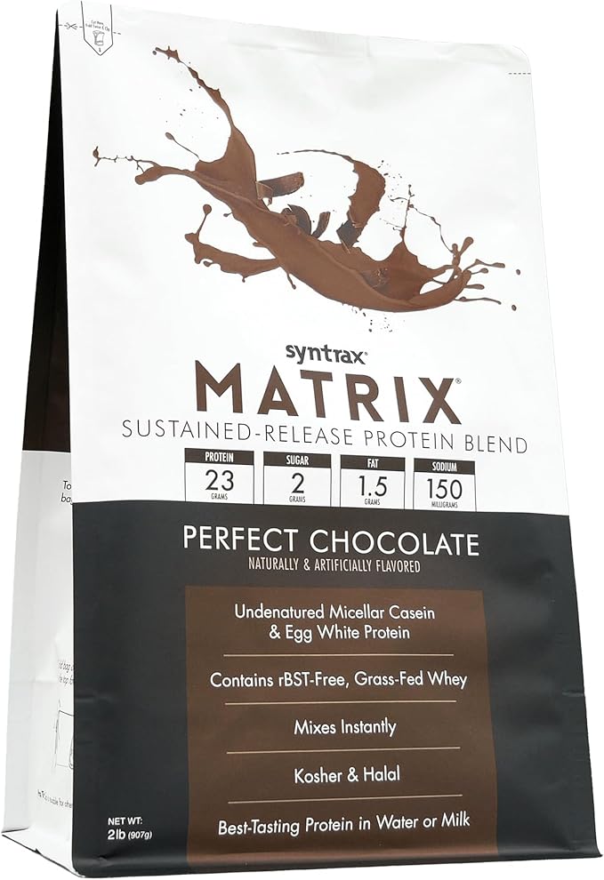 Syntrax Nutrition Matrix - Sustained-Release Protein Blend Perfect Chocolate 2 lbs.