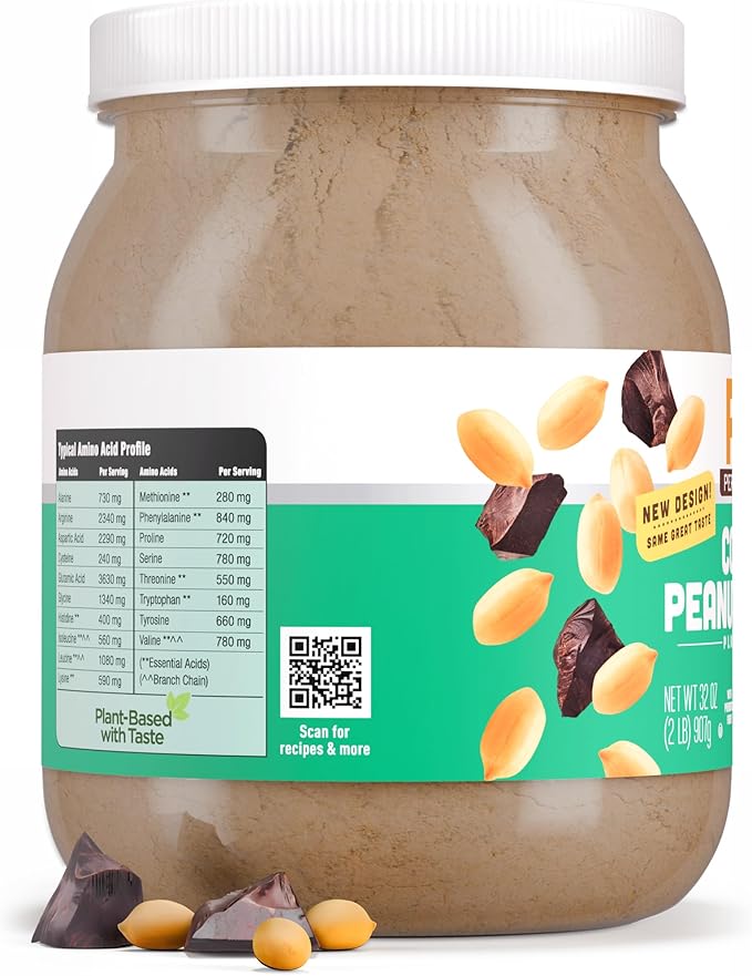 PB2 Performance Peanut Plant Based Vegan Protein Powder | 20g Complete Protein No Added Sugar Prebiotic Fiber | Dairy Free Certified Vegan Non-GMO and Gluten Free [Peanut with Dutch Cocoa 2lb]