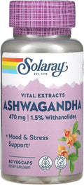SOLARAY Ashwagandha 470 mg 60 VegCaps
