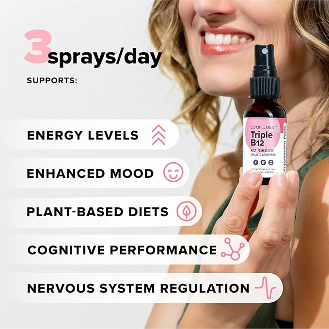 Complement Daily Greens &amp Triple B12 Spray Bundle – Comprehensive Nutrient Support for Energy and Wellness