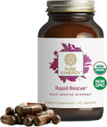 PURE SYNERGY Rapid Rescue | Organic Immune Support Capsules | Herbal Supplement with Echinacea Elderberry and Olive Leaf Extracts | for Immediate Immune Support (42 Capsules)