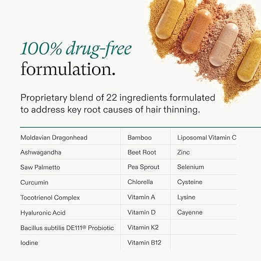 Nutrafol Women's Hair Growth Supplements For Women 18-44 Years Old Clinically Tested for Visibly Thicker Stronger Hair 100% Vegan Ingredients Dermatologist Recommended - 1 Month Supply