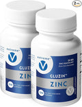 Zinc MG25 | Elemental Zinc Gluconate | Non-GMO Vegan Clean Label – 2 Bottles (240 Vegetarian Capsules)