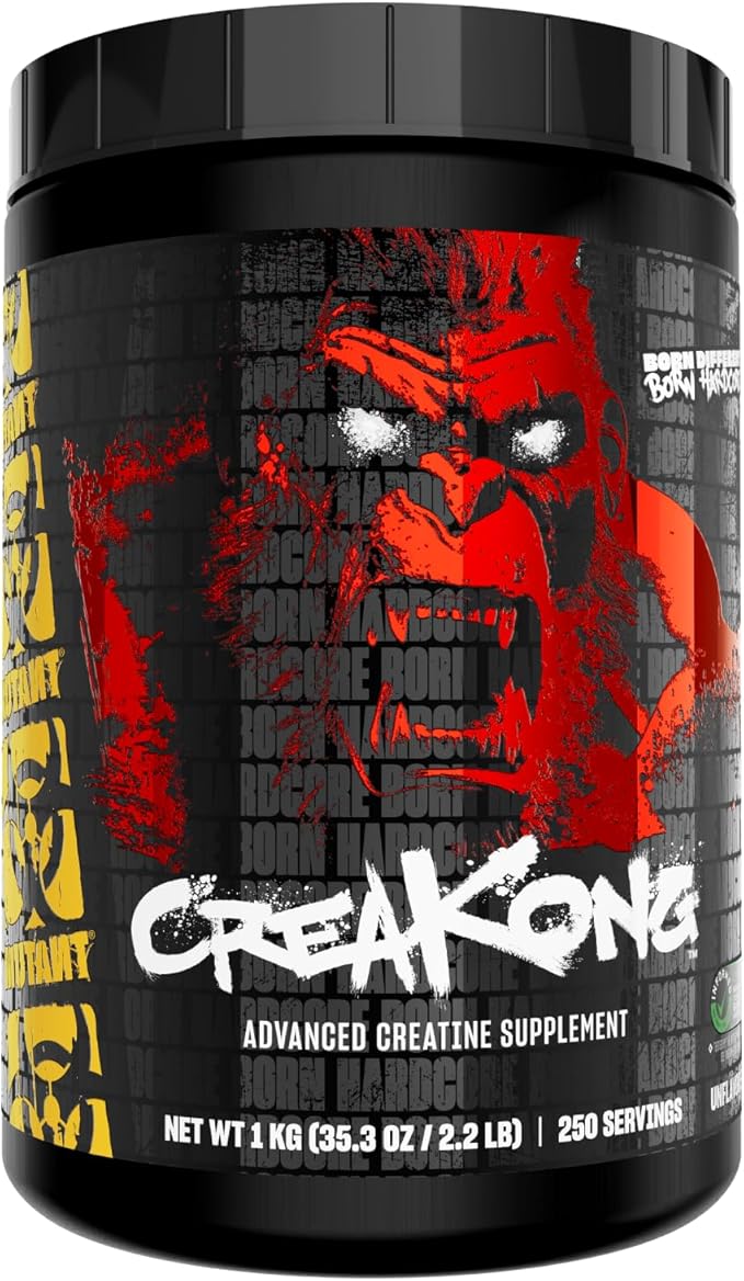 Mutant CREAKONG – Advanced Creatine Supplement with Triple Creatine Blend for Muscle Strength Size &amp Performance – Unflavoured Banned Substance Tested– 2.2 lbs