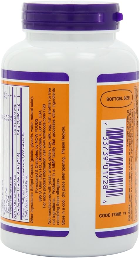 NOW Foods - Cla 800Mg 180 Sgels (Pack of 2)