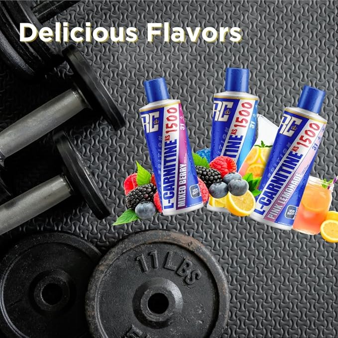 Ronnie Coleman Signature Series L-Carnitine XS 3000 Liquid Amino Acids Metabolism and Lean Muscle Strength Support Stimulant Free Sugar Free Zero Carbs Pink Lemonade 16 Oz