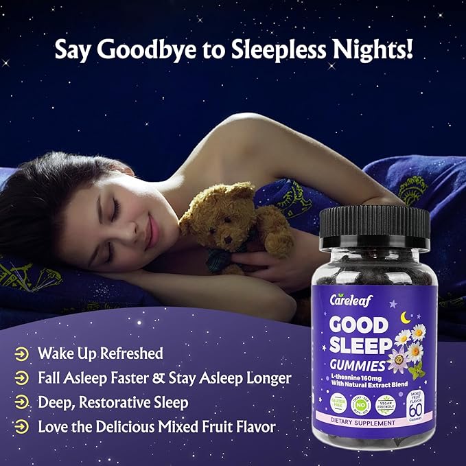 Non-Melatonin Sleep Aid Gummies with Free Ashwagandha Gummies