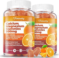 Calcium Magnesium Supplement Gummies for Adults: Calcium Citrate 600 mg with Vitamin D3 &amp K2 for Women Men - Supports B0ne Strength Better Zzz Muscles Energy &amp Immune (120 Count)