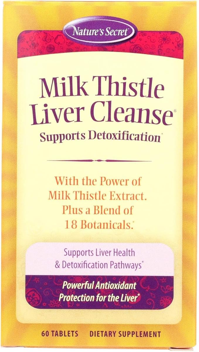 Natures Secret Milk Thistle Liver Cleanse 60 Count