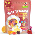 Kids Multivitamin Gummies 180 Count - Eye Brain &amp Gut Support - Sugar-Free Vitamins for Kids - with Lutein Omega-3 DHA &amp Prebiotics - 3 Fruit Flavors - Ages 2+