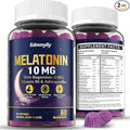 Melatonin 10mg 20mg Gummies for Adults - 10mg of Melatonin Per Gummy with Magnesium L-Theanine GABA Vitamin B6 &amp Ashwagandha - Supports Health Circadian Rhythm Sugar Free &amp Vegan