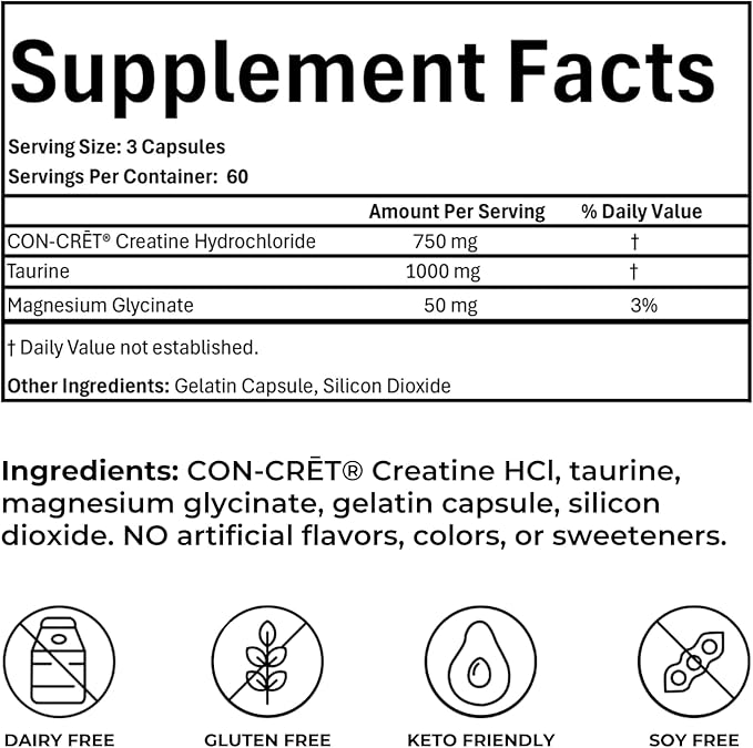 Reignite Wellness by JJ Virgin | SHEatine | Creatine HCL Taurine &amp Magnesium Glycinate | 180 Capsules