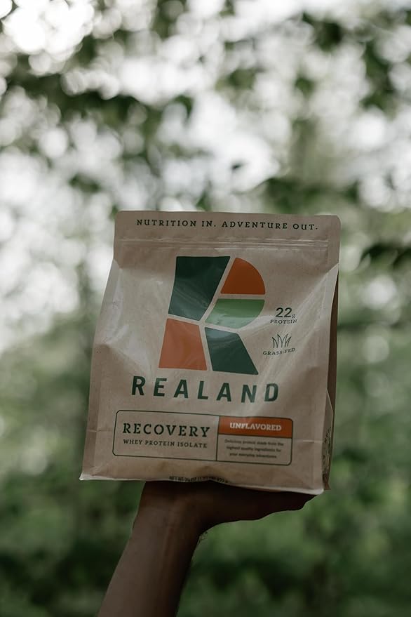 Whey Protein Isolate - Grass-Fed Protein Powder for Recovery - 22g of Protein - 17 Servings (One Size Unflavored)