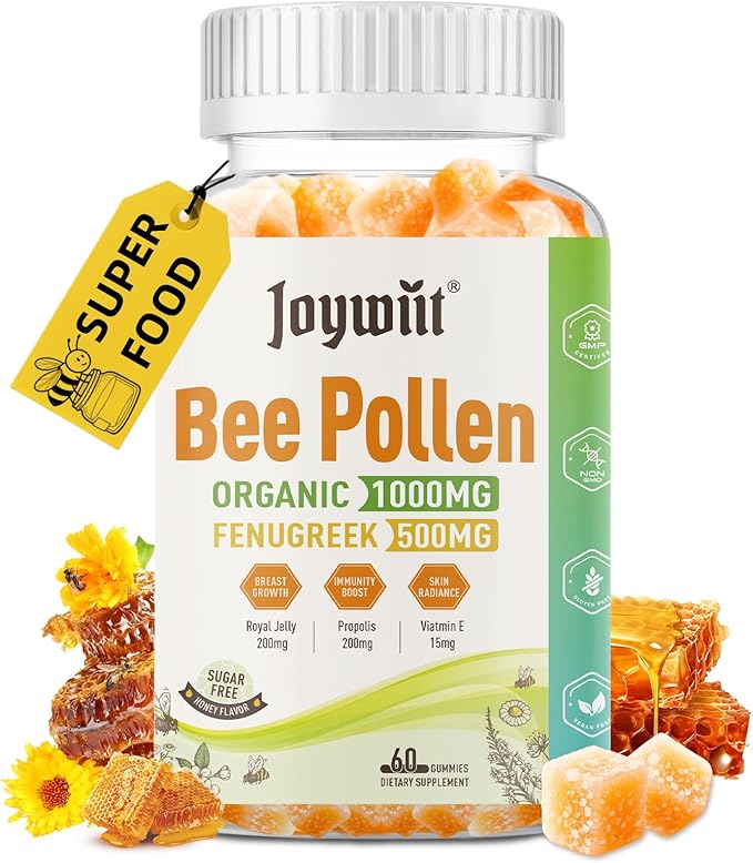 Vitamin B1 Gummies 500mg Bee Pollen 1000mg Sugar Free Gummies