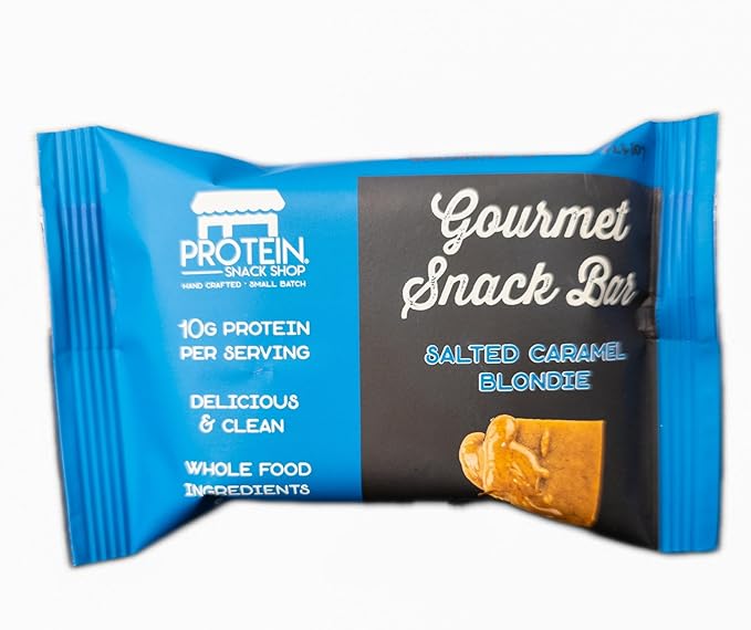 Gourmet Protein Brownie &amp Blondie Bars | High Protein Gluten-Free Honey-Sweetened No Seed Oils or Preservatives – Protein Snack Shop (8 Variety)