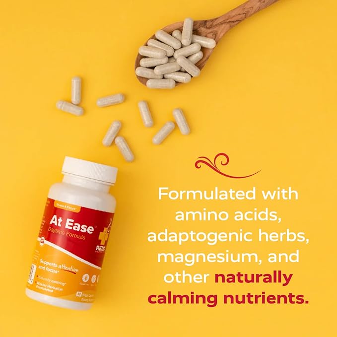 Redd Remedies At Ease Supports Relaxation and Stress Resistance 80 Vegan Capsules