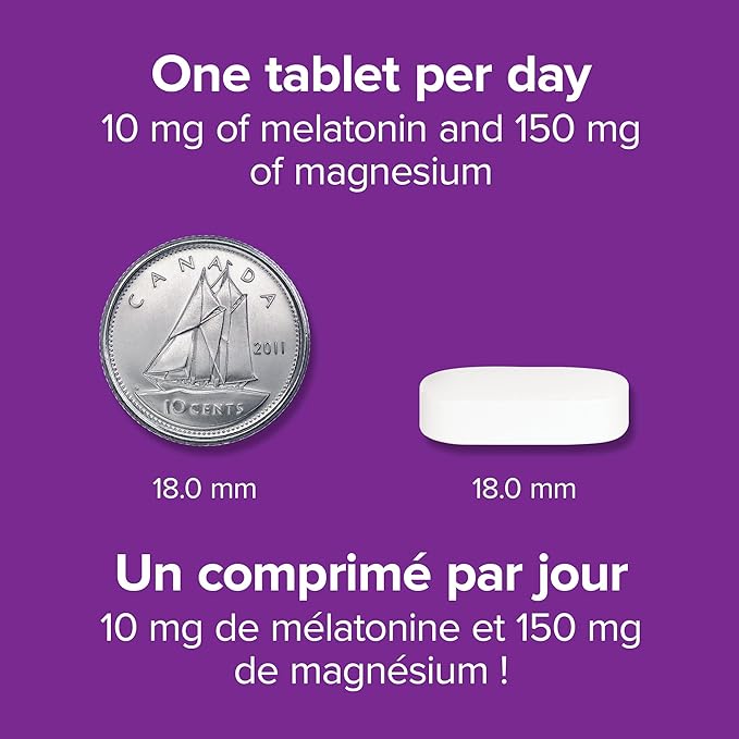 Webber Naturals Melatonin Magnesium 10/150 mg · Maximum Strength 60 Tablets