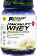 PERFORMANCE INSPIRED Nutrition WHEY Protein Powder – All Natural – 25G Protein – BCAAs – Digestive Enzymes – Fiber Packed – Natural Vanilla – 2lb