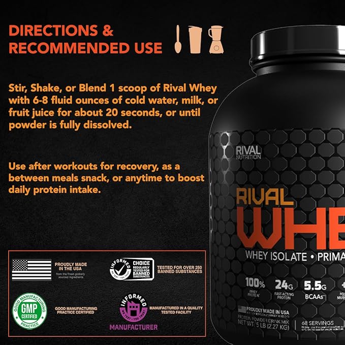 RIVAL NUTRITION Clean Gainer Protein Powder – 5LB Cookies &amp Cream – High Protein Lean Mass &amp Weight Gainer | 560 Calories 30g Protein 99g Multi-Source Carbs – 15 Servings