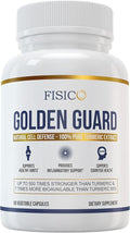 Golden Guard Fisico Turmeric Extract 60 Vegetable Capsules Natural Cell Defense Supplement for Joint Health and Cognitive Support