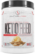 Purus Labs KetoFeed Protein | Keto Low Glycemic Protein Meal Replacement | Low Carb 0 Sugars | Added MCTs | 20g Whey Protein (Salted Vanilla Caramel)