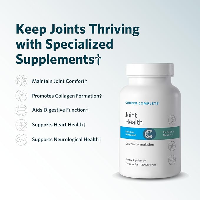 Cooper Complete - Joint Health Supplement - Glucosamine Chondroitin Gelatin Bromelain - 30 Servings per Bottle. Pack of 3