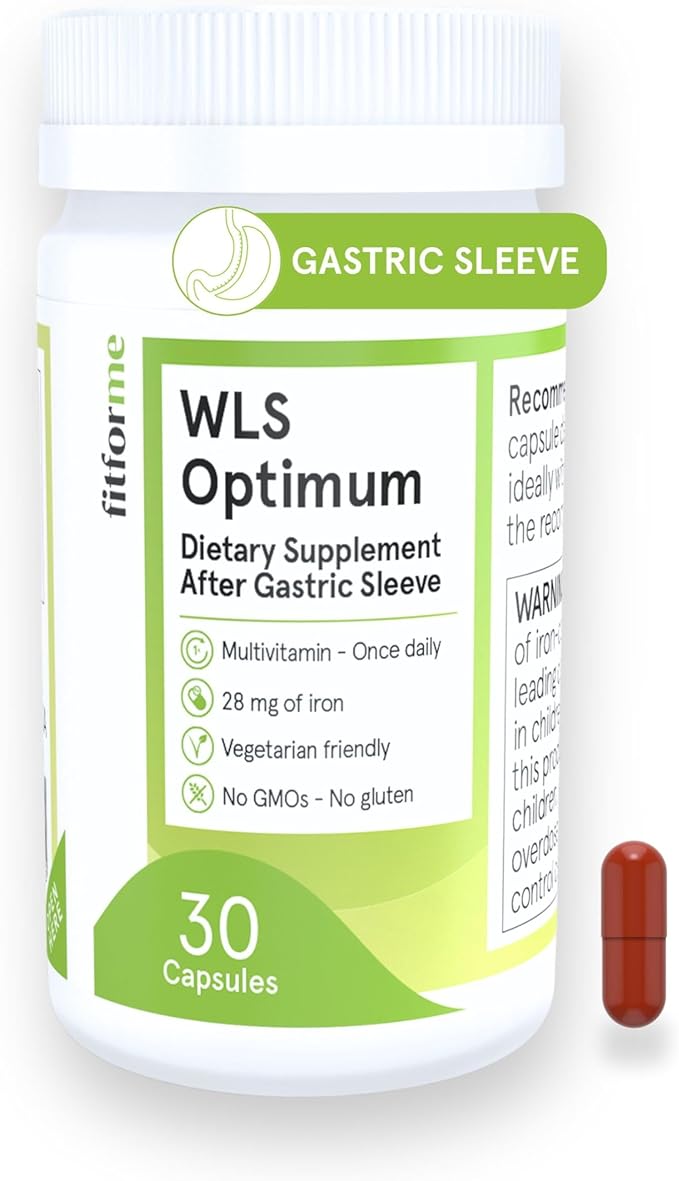 FitForMe Bariatric Multivitamin Tailored for Gastric Sleeve Surgery – One-a-Day Capsule 30-Day Supply Easy-to-Swallow WLS Optimum Capsule Scientifically Formulated – for Men &amp Women