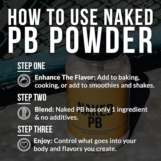 NAKED Whey Chocolate Peanut Butter Protein Powder (52 Servings) + PB Powdered Peanut Butter 2LB (76 Servings) – Grass-Fed Non-GMO Gluten Free Soy Free Bulk