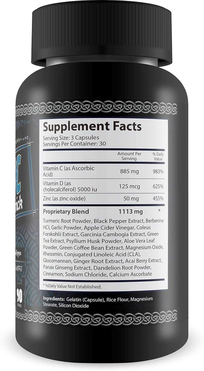 Turmeric Black Pepper Celtic Salt Trick - Our Best Turmeric and Black Pepper Supplement - Pure Turmeric Curcumin with Piper Nigrum Vitamin D Vitamin C Ginger Berberine - Turmeric Curcumin Black +