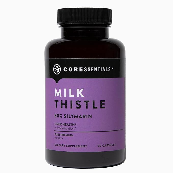 NGL Milk Thistle Extract 1300mg - 80% Silymarin Standardized - 90 Capsules for Liver Support 45 Servings