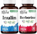Wild &amp Organic Inulin 90 Capsules &amp Berberine 90 Capsules